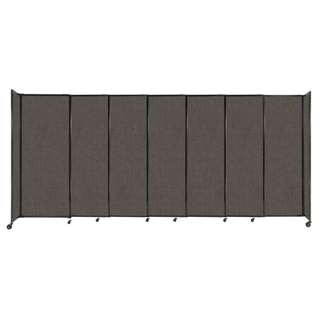 Versare StraightWall Sliding Portable Partition 15'6" x 6'10" Mocha Fabric 1448604